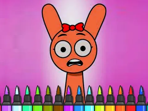 Play Easy Coloring Sprunki Time - Free Online Girls