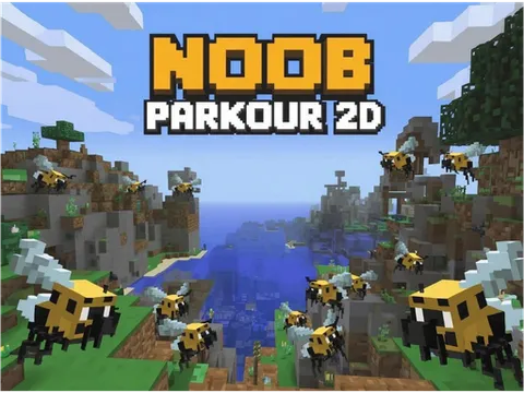 Play Noob: Parkour 2D - Free Online Arcade